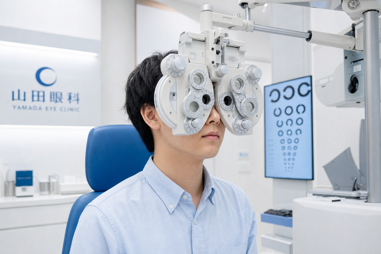 視力検査の様子
