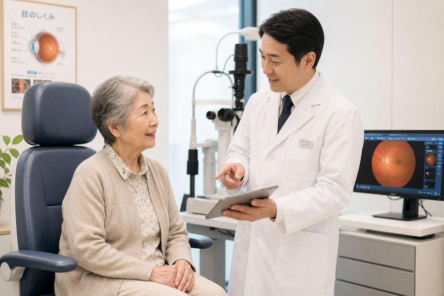 高齢者の眼科診察