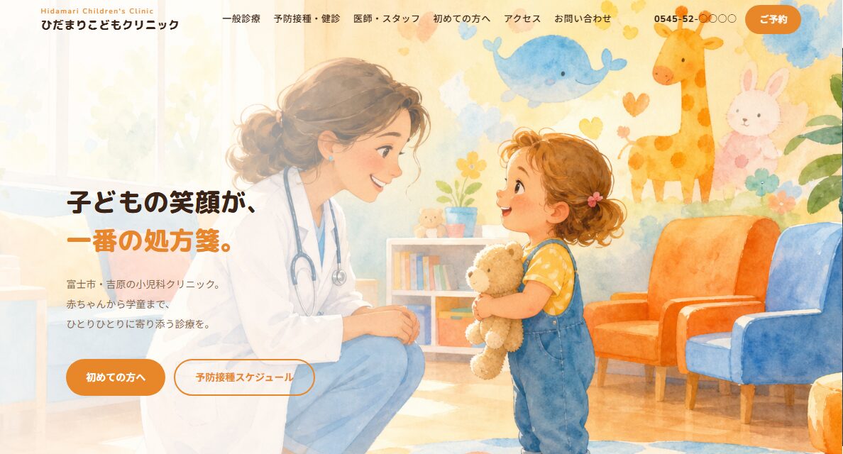 医療クリニックのホームページの制作実績