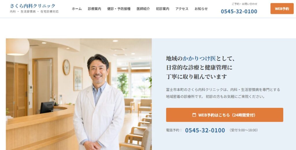 医療サンプル|内科・クラシック信頼系(7ページ)